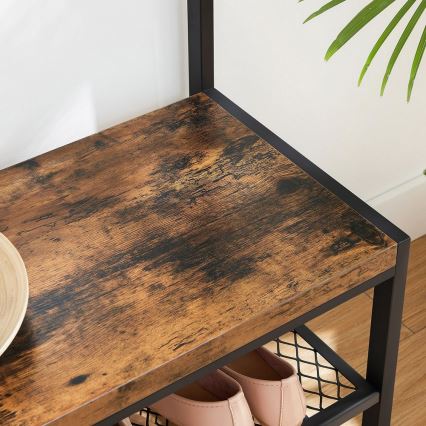 Stojanový vešiak NAVOR hnedá/čierna