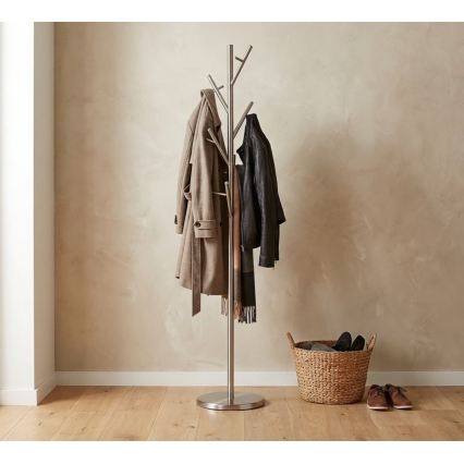Stojanový vešiak VERT 170x30 cm strieborný