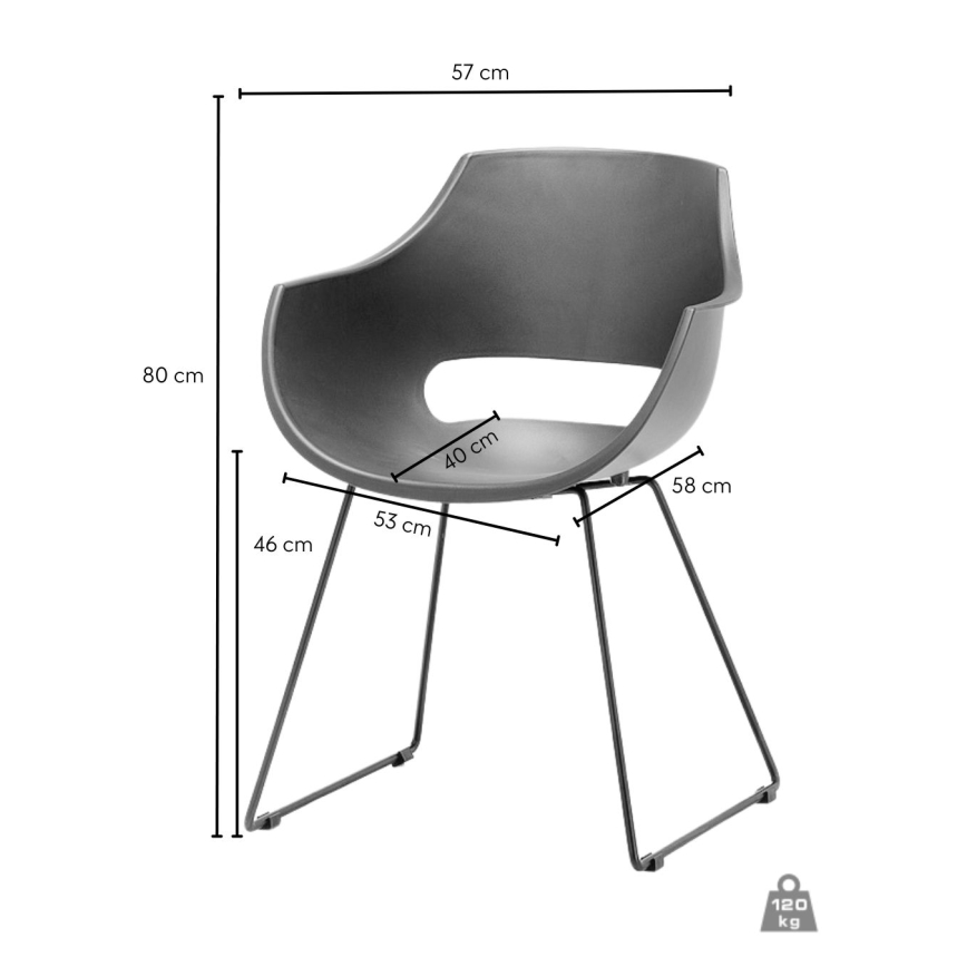 Stolička ROCKY 1 ks taupe