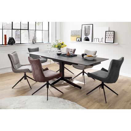 Stolička ZAIRA 1 ks hnedá/červená