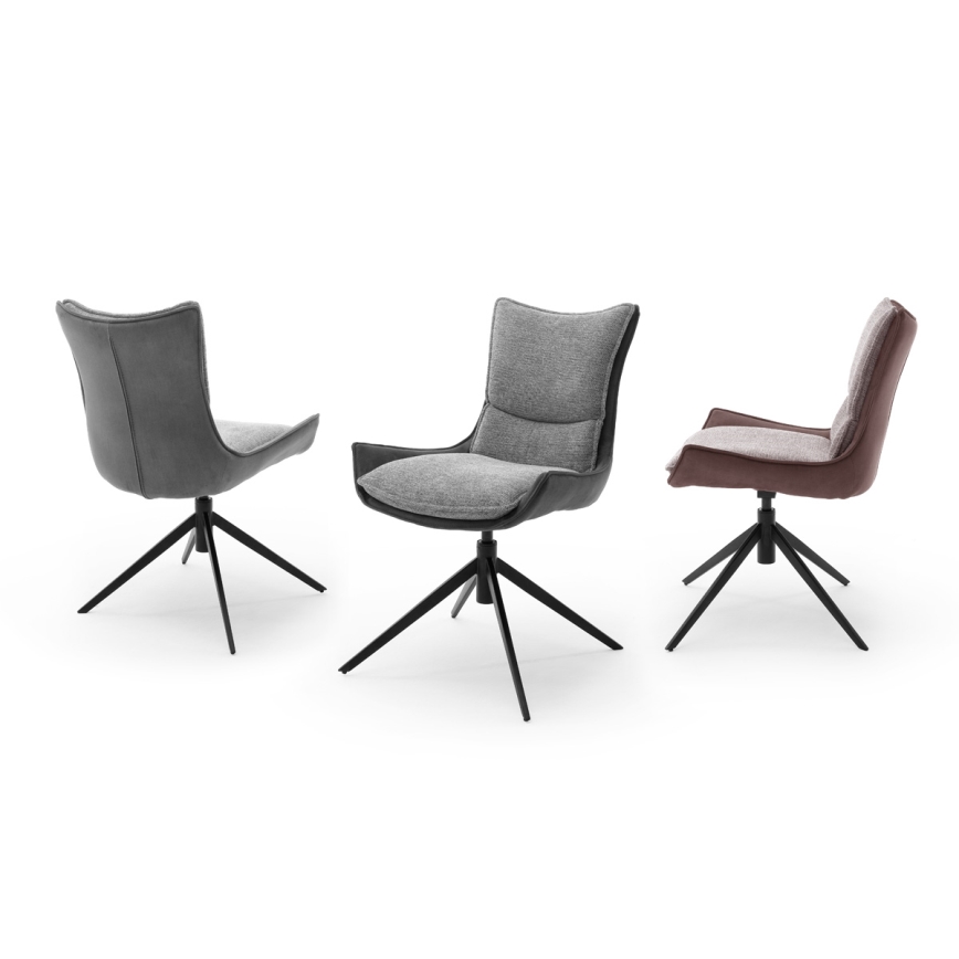 Stolička ZAIRA 1 ks hnedá/červená