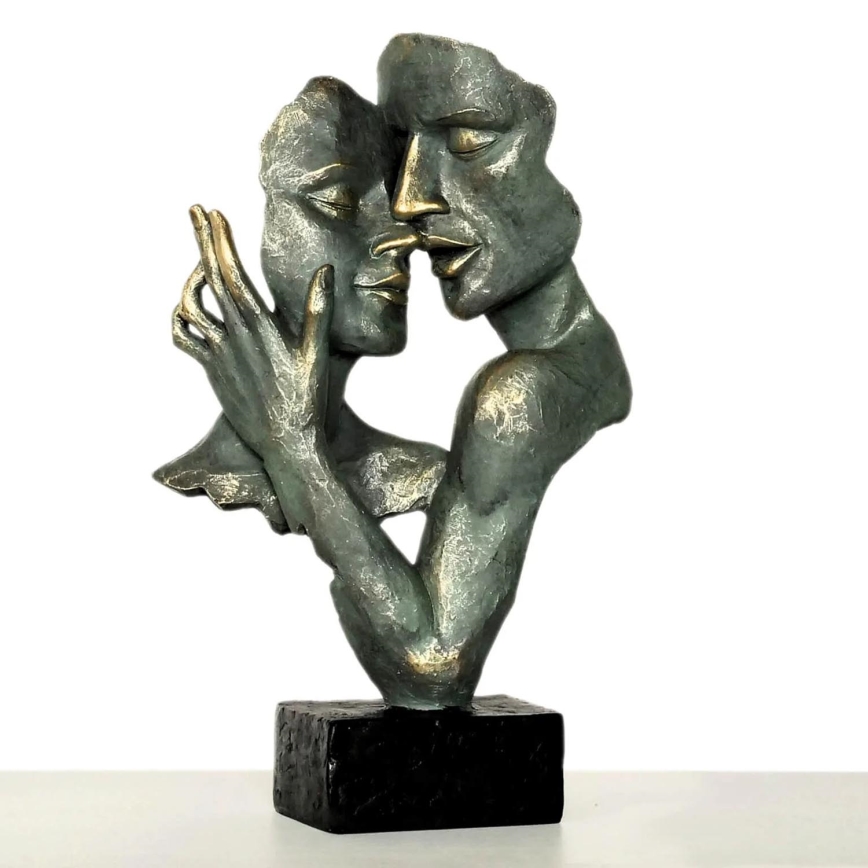 Stolná dekorácia 31,5x9,5x19 cm pryskyřice/patina