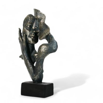 Stolná dekorácia 31,5x9,5x19 cm pryskyřice/patina