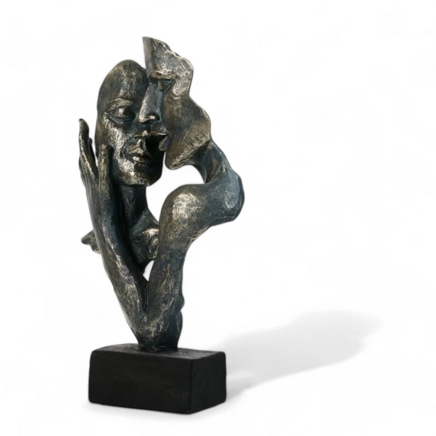 Stolná dekorácia 31,5x9,5x19 cm pryskyřice/patina