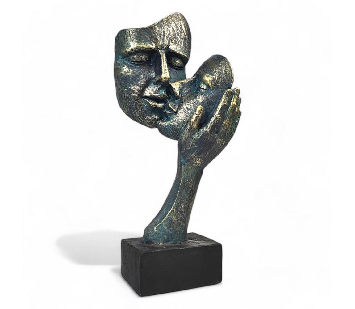 Estilo Home Stolná dekorácia 35x22x13 cm živica/patina 5905623250137