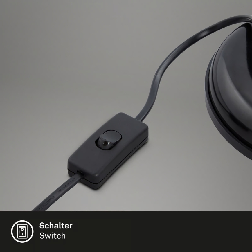 Stolná lampa 1xE14/25W/230V čierna