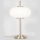 Stolná lampa 1xE14/3W/230V biela/mosadz