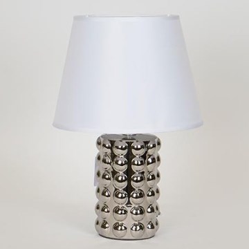 Stolná lampa 1xE14/40W/230V biela/lesklý chróm