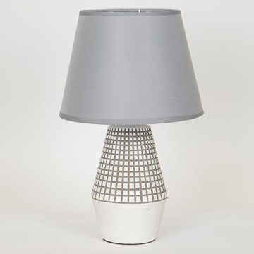 Stolná lampa 1xE14/40W/230V biela/šedá