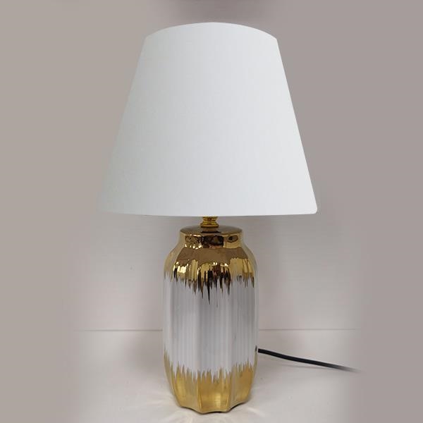 Stolná lampa 1xE14/60W/230V biela/zlatá