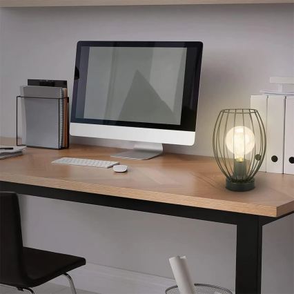 Stolná lampa 1xE27/25W/230V čierna