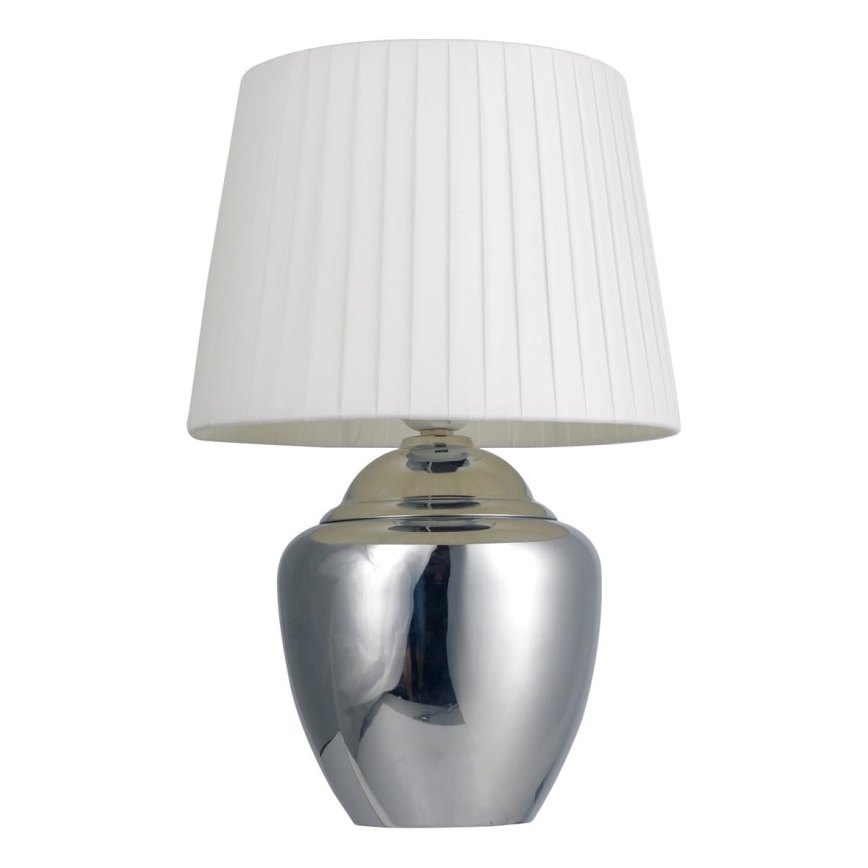 Stolná lampa 1xE27/25W/230V lesklý chróm