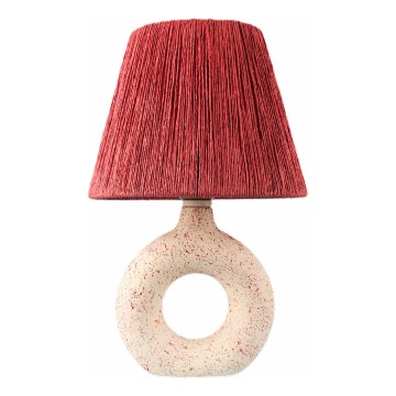 Stolná lampa 1xE27/40W/230V biela/červená