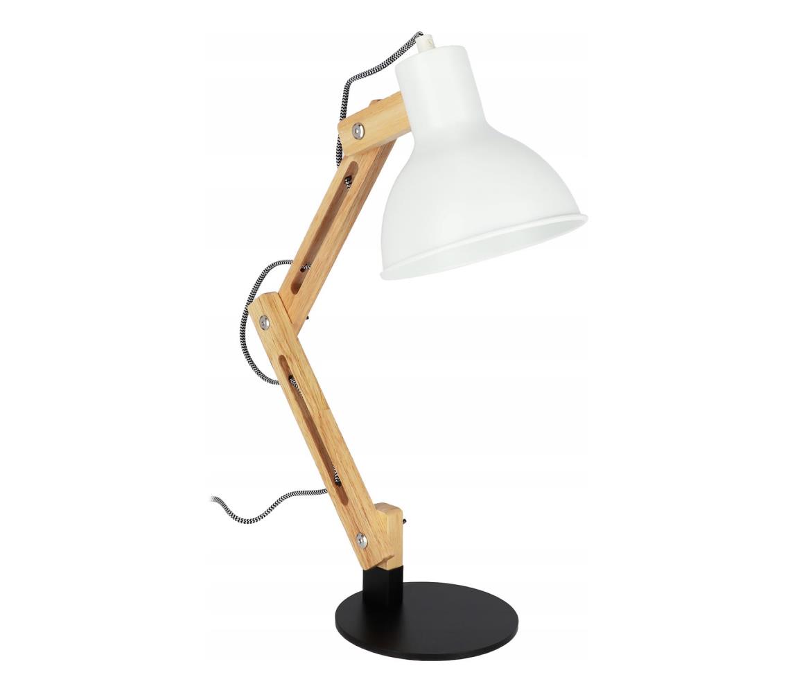 SmartLED Stolná lampa 1xE27/40W/230V biela/čierna 7888