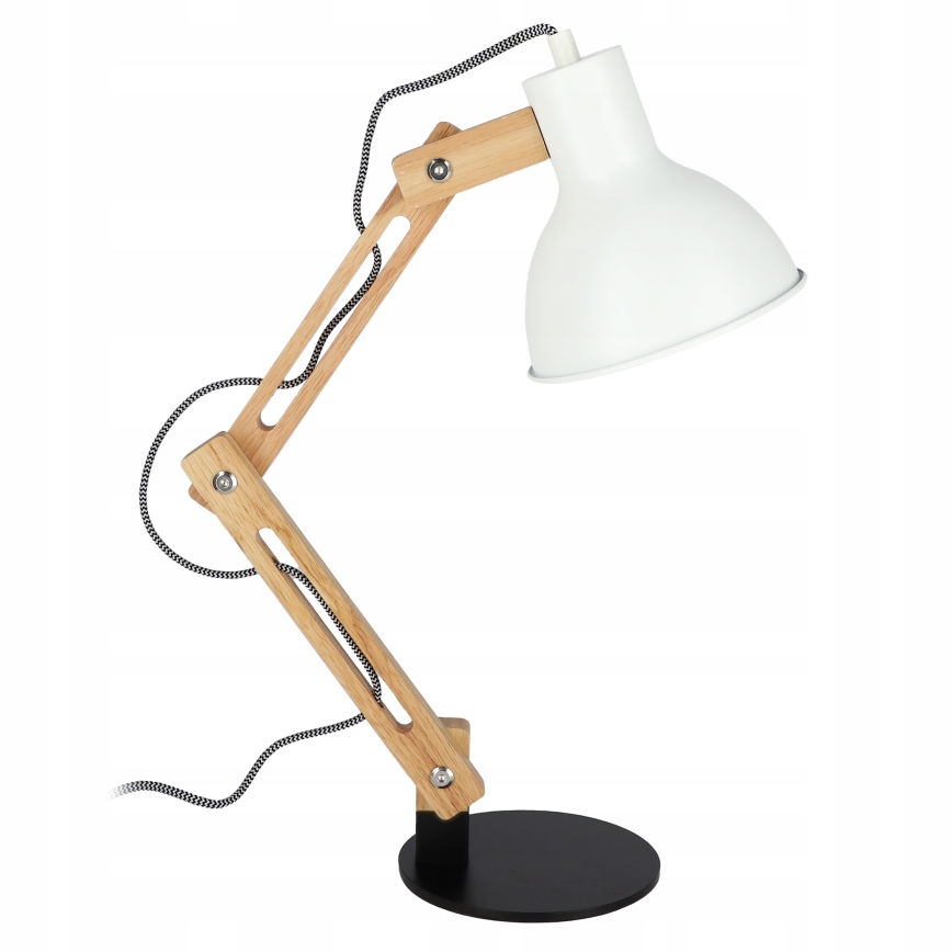 Stolná lampa 1xE27/40W/230V biela/čierna