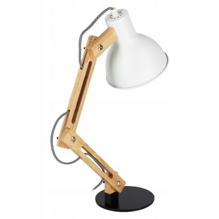Stolná lampa 1xE27/40W/230V biela/čierna