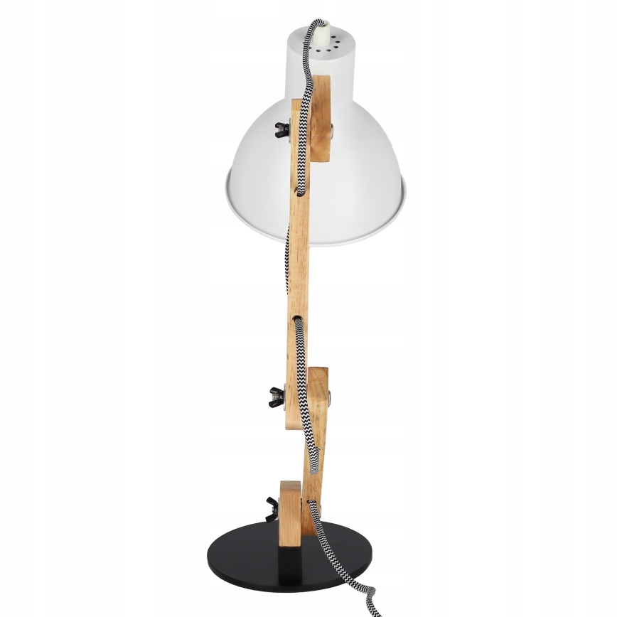 Stolná lampa 1xE27/40W/230V biela/čierna