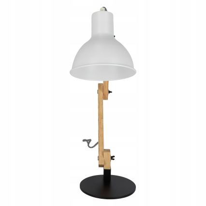 Stolná lampa 1xE27/40W/230V biela/čierna