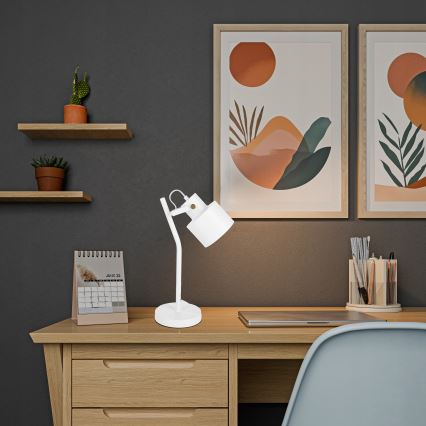 Stolná lampa 1xE27/40W/230V biela