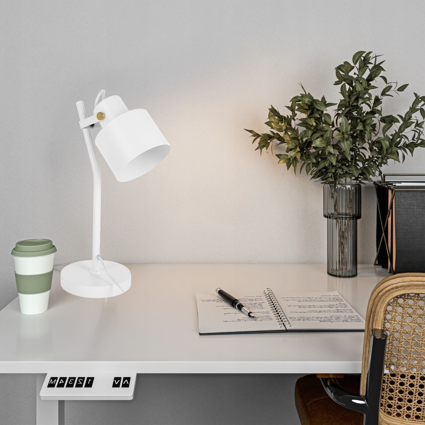 Stolná lampa 1xE27/40W/230V biela