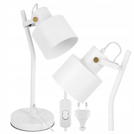 Stolná lampa 1xE27/40W/230V biela