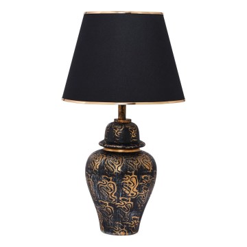 Stolná lampa 1xE27/40W/230V čierna