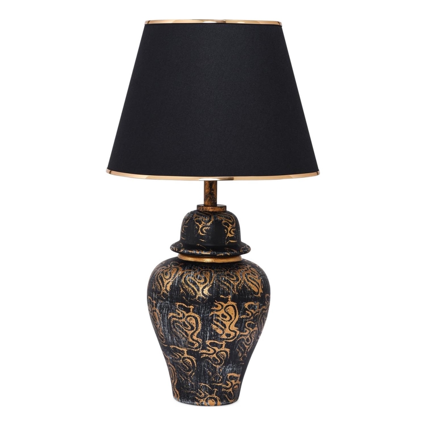 Stolná lampa 1xE27/40W/230V čierna