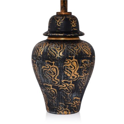 Stolná lampa 1xE27/40W/230V čierna