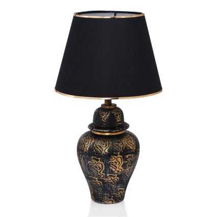 Stolná lampa 1xE27/40W/230V čierna