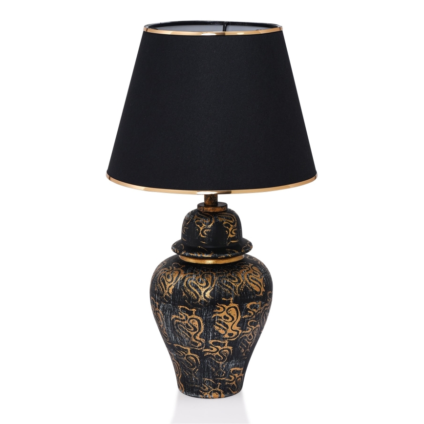 Stolná lampa 1xE27/40W/230V čierna