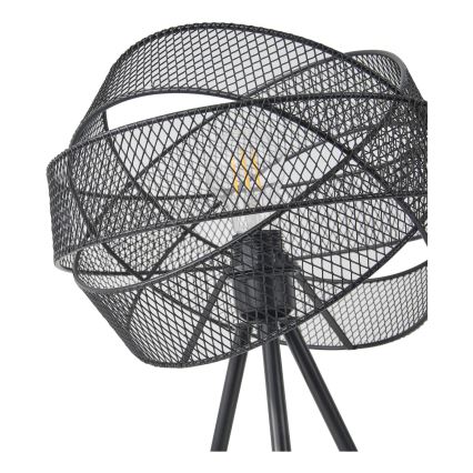 Stolná lampa 1xE27/40W/230V čierna