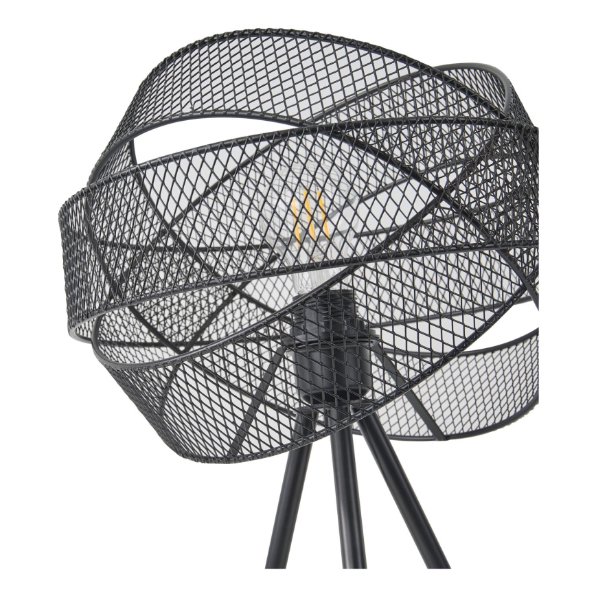 Stolná lampa 1xE27/40W/230V čierna