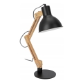 Stolná lampa 1xE27/40W/230V čierna
