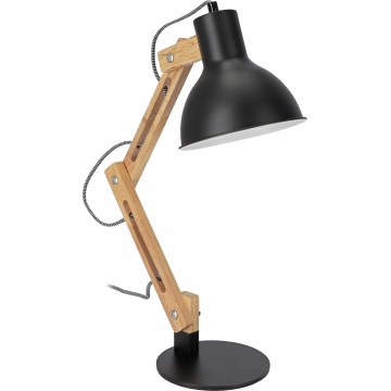 Stolná lampa 1xE27/40W/230V čierna