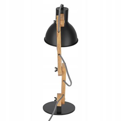 Stolná lampa 1xE27/40W/230V čierna