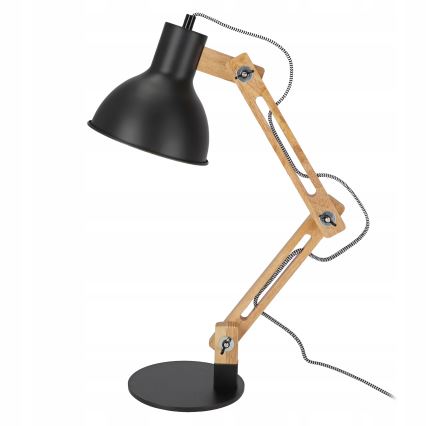 Stolná lampa 1xE27/40W/230V čierna