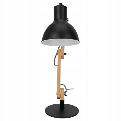 Stolná lampa 1xE27/40W/230V čierna