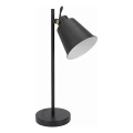 Stolná lampa 1xE27/40W/230V čierna
