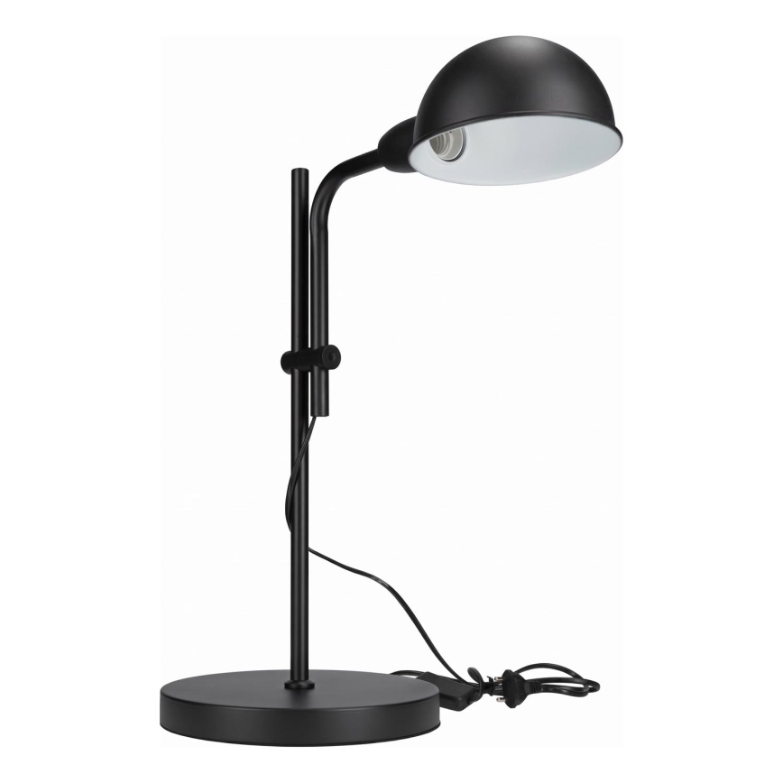 Stolná lampa 1xE27/40W/230V čierna