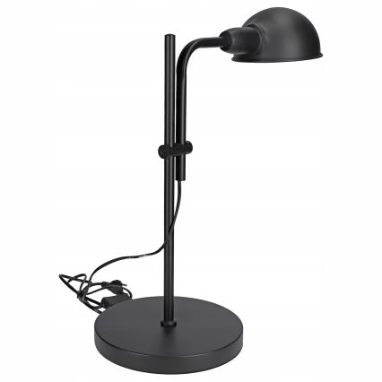 Stolná lampa 1xE27/40W/230V čierna