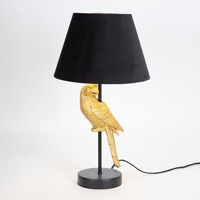 Stolná lampa 1xE27/40W/230V čierna/zlatá