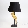 Stolná lampa 1xE27/40W/230V čierna/zlatá