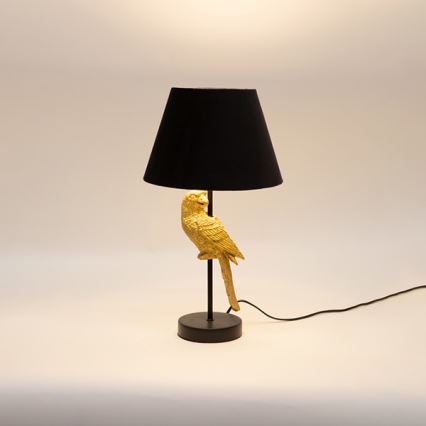 Stolná lampa 1xE27/40W/230V čierna/zlatá
