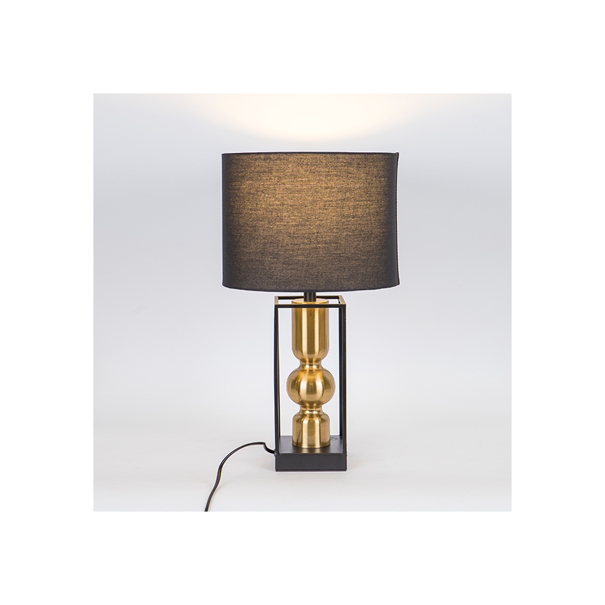 Stolná lampa 1xE27/40W/230V čierna/zlatá