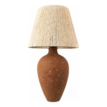 Stolná lampa 1xE27/40W/230V hnedá/krémová