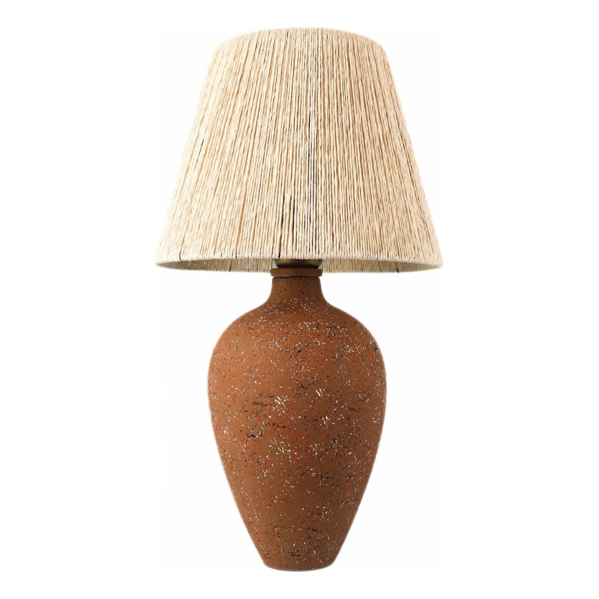 Stolná lampa 1xE27/40W/230V hnedá/krémová