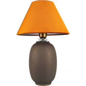 Stolná lampa 1xE27/40W/230V hnedá/oranžová