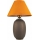 Stolná lampa 1xE27/40W/230V hnedá/oranžová