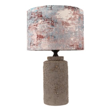 Stolná lampa 1xE27/40W/230V hnedá/pestrofarebná