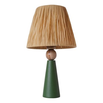 Stolná lampa 1xE27/40W/230V hnedá/zelená